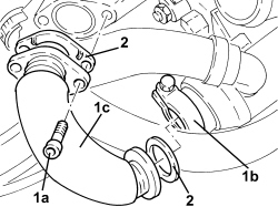 TURBOCHARGER UNIT AND EXHAUST MANIFOLD - R.R.