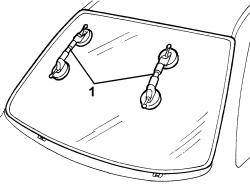 WINDSCREEN GLASS - R.R INCLUDING CLEANING HOUSING