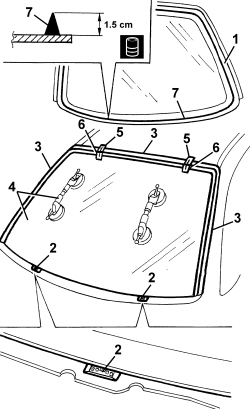 WINDSCREEN GLASS - R.R INCLUDING CLEANING HOUSING