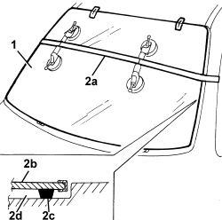 WINDSCREEN GLASS - R.R INCLUDING CLEANING HOUSING