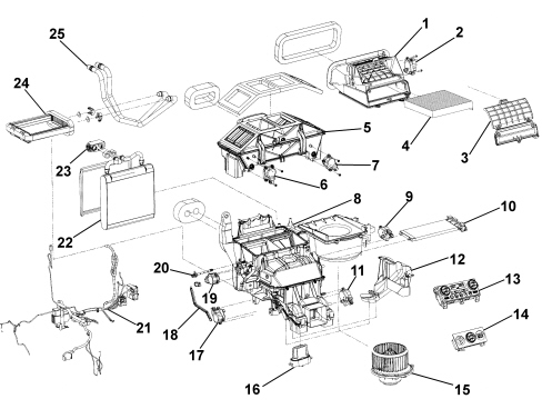 AIR CONDITIONING CASING AND COMPONENTS
