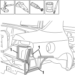 R.R. REAR WING LOWER FRAME