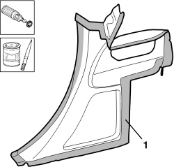 R.R. REAR LIGHT CLUSTER HOUSING