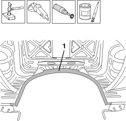 R.R. SPARE WHEEL COMPARTMENT