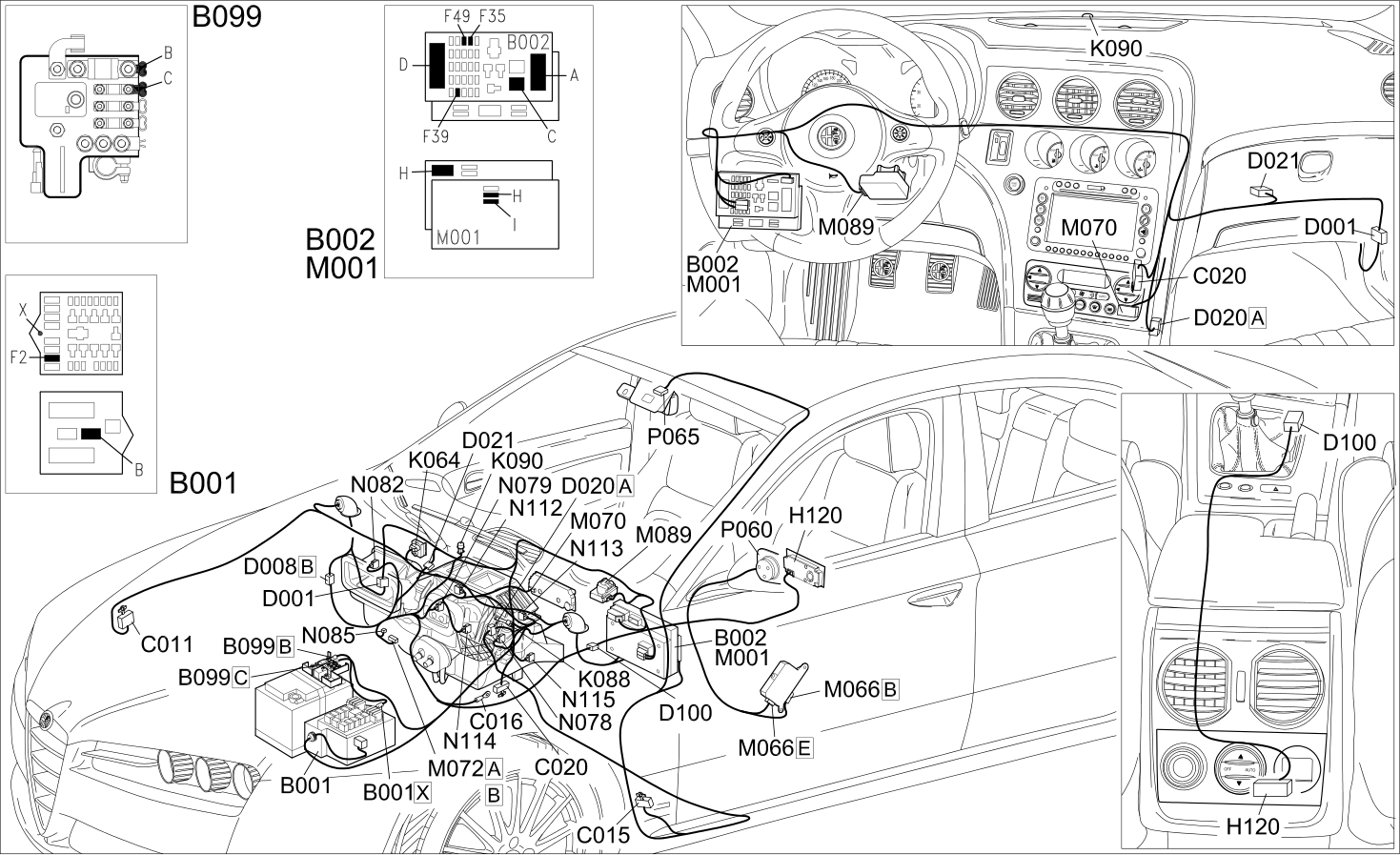 AIR CONDITIONER - COMPONENT LOCATION
