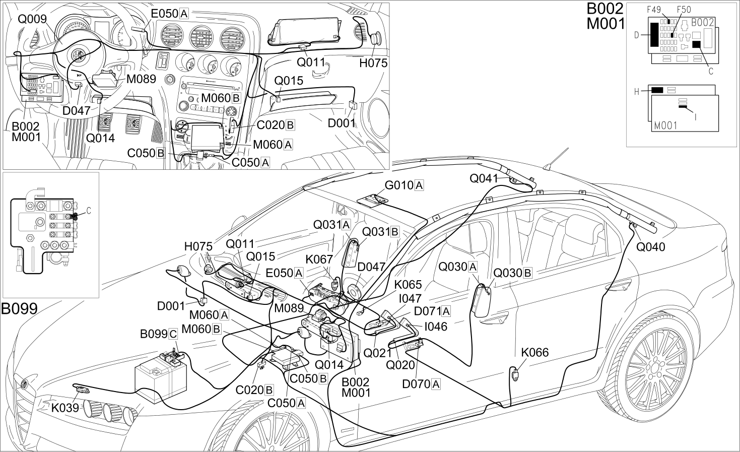 AIR BAG - COMPONENT LOCATION