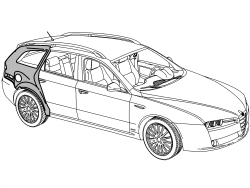 R.R. REAR WING FRAME