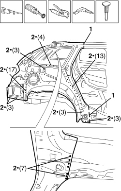 R.R. REAR WING FRAME