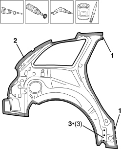 R.R. REAR WING FRAME