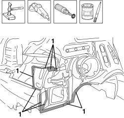 R.R. REAR WING LOWER FRAME