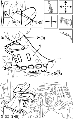 R.R. REAR LIGHT CLUSTER HOUSING