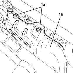 LEFT EXHAUST MANIFOLD HEAT SHIELD - R.R.