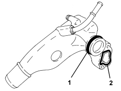 WATER PUMP RIGID COOLANT INLET PIPE - R.R.