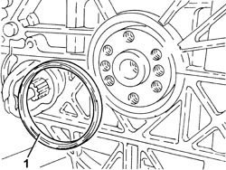 FLYWHEEL SIDE OIL SEAL - REPLACE