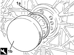 FLYWHEEL SIDE OIL SEAL - REPLACE