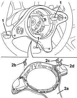 TRIM ON STEERING WHEEL - R.R.