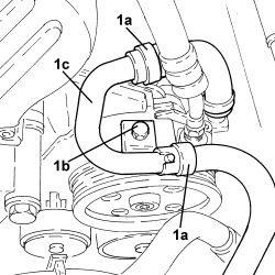ONE POWER STEERING PUMP SUPPLY PIPE INTERMEDIATE RIGID JOINT R R