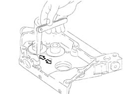 ENGINE OIL PUMP, REMOVED - CHECK AT BENCH