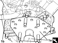 ENGINE - POSITION ON STAND AND REMOVE