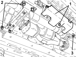 CATALYTIC CONVERTER HEAT SHIELD - R.R