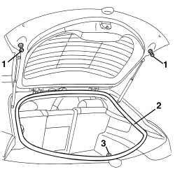 TAILGATE - ADJUST STRIKER AND ADAPT SEAL IF NECESSARY