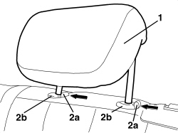 REAR SEAT HEAD RESTRAINT - R.R.