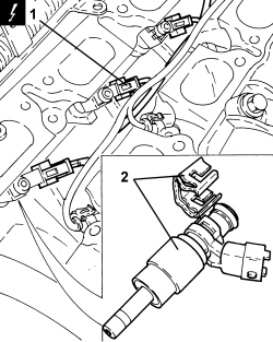 LEFT CYLINDER HEAD INJECTOR SET - R.R.