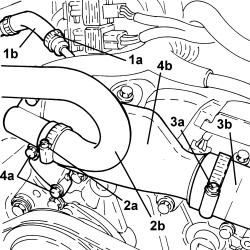 WATER PUMP RIGID COOLANT INLET PIPE - R.R.