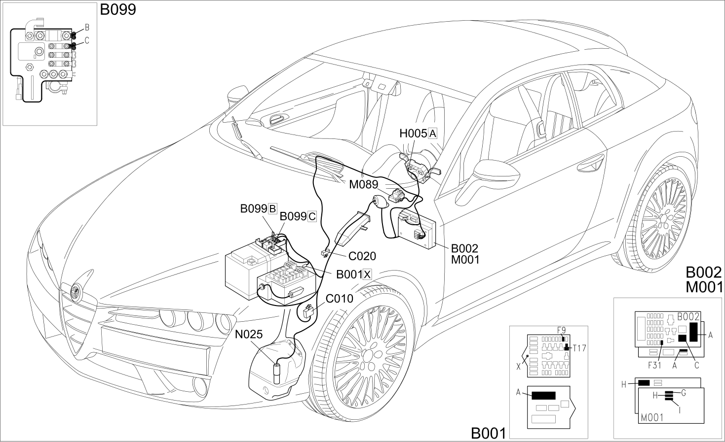 HEADLAMP WASHER - COMPONENT LOCATION