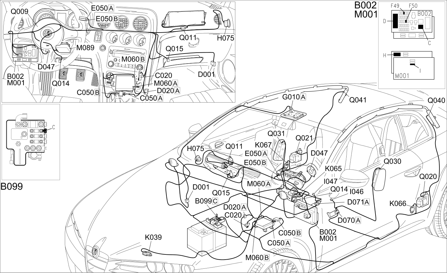 AIR BAG - COMPONENT LOCATION