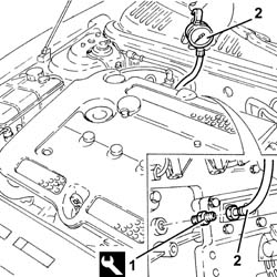 LUBRICATION SYSTEM - CHECK DELIVERY PRESSURE