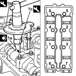 LEFT CYLINDER HEAD – R.R. AND REPLACING GASKET