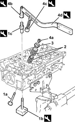 SINGLE CYLINDER HEAD, REMOVED - OVERHAUL
