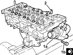 SINGLE CYLINDER HEAD, REMOVED - OVERHAUL