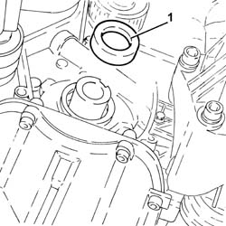 FRONT CRANK SHAFT COVER OIL SEAL - REPLACE