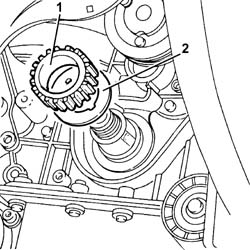 FRONT CRANK SHAFT COVER OIL SEAL - REPLACE