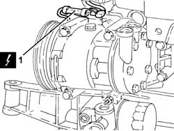 TOOTHED TIMING BELT - R R WITH ENGINE REMOVED