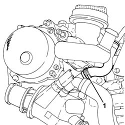 TOOTHED TIMING BELT - R R WITH ENGINE REMOVED