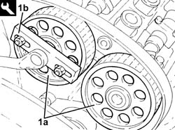 LEFT CYLINDER HEAD DRIVEN TOOTHED PULLEYS - R.R.