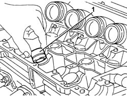 HYDRAULIC TAPPET (ONE) - REPLACED WITH CAMSHAFT REMOVED