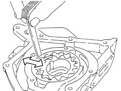 ENGINE OIL PUMP, REMOVED - CHECK AT BENCH