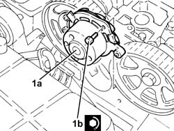 WATER PUMP - R + R WITH DRIVE BELT REMOVED