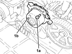 WATER PUMP - R + R WITH DRIVE BELT REMOVED