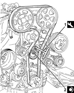 WATER PUMP - R + R WITH ENGINE REMOVED