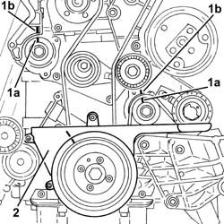 WATER PUMP - R + R WITH ENGINE REMOVED