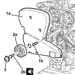 WATER PUMP - R + R WITH ENGINE REMOVED