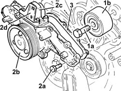 WATER PUMP - R + R WITH ENGINE REMOVED