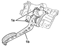 PEDAL UNIT ASSEMBLY - DISMANTLE REBUILD AT BENCH