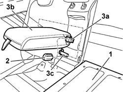 REAR SEAT ARM REST - R+R