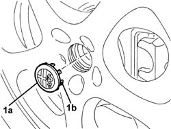 CREST ON HUB CAP PLATES - R R